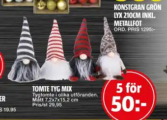 Bauhaus Tomte tyg mix erbjuda
