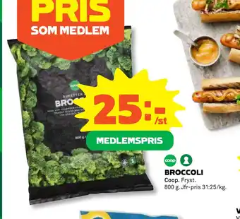 Coop Konsum Broccoli erbjuda