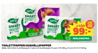 Coop Toalettpapper/hushållspapper erbjuda