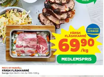 Coop Konsum Färsk fläskkarré erbjuda