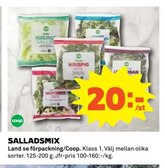 Coop Daglivs Salladsmix erbjuda