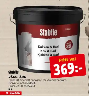Jem&Fix Väggfärg erbjuda