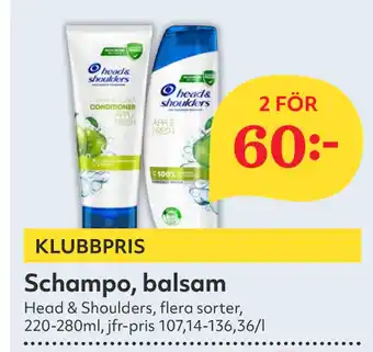 Hemköp Schampo, balsam erbjuda