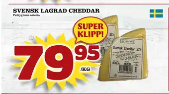Nya Pulsen Svensk lagrad cheddar erbjuda