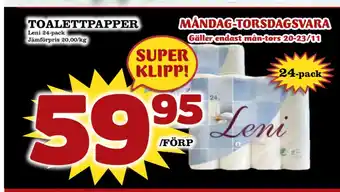 Nya Pulsen Toalettpapper erbjuda