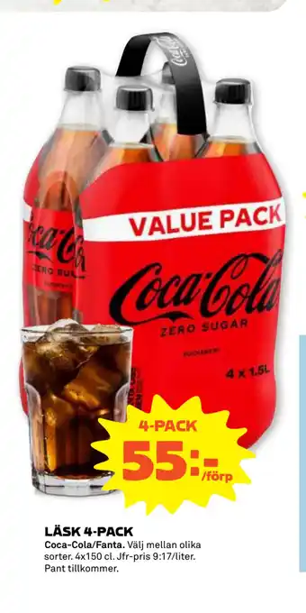Stora Coop Läsk 4-pack erbjuda