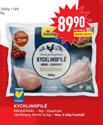 Willys Hemma Kycklingfilé erbjuda