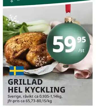 Tempo Grillad hel kyckling erbjuda