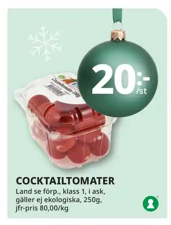 Tempo Cocktailtomater erbjuda