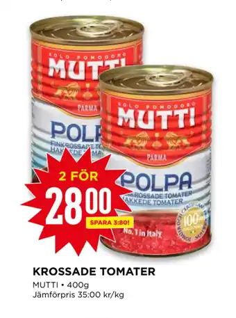 Willys Krossade tomater erbjuda