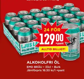 Willys Alkoholfri öl erbjuda