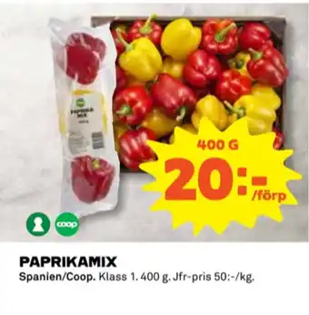 Coop Coop paprika erbjuda