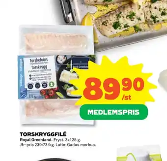 Coop Royal greenland torskfilé erbjuda