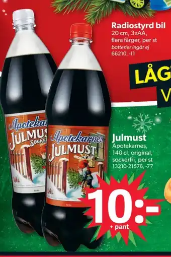 DollarStore Apotekarnes julmust erbjuda
