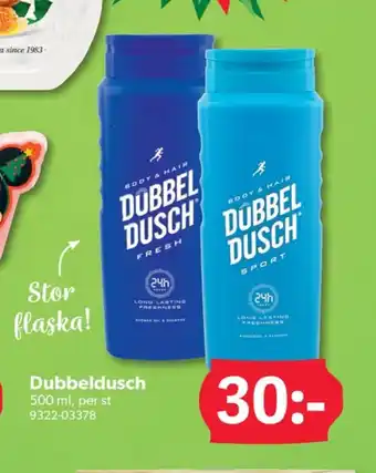DollarStore Dubbeldusch duschtvål erbjuda
