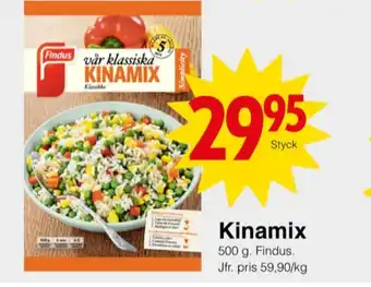 Matöppet Findus grönsaker erbjuda