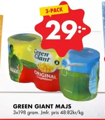 ÖoB Green giant majs erbjuda