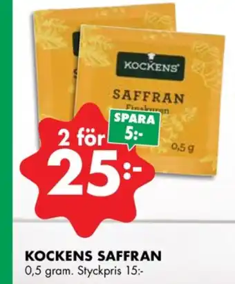 ÖoB Kockens saffran erbjuda