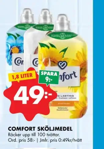 ÖoB Comfort sköljmedel erbjuda