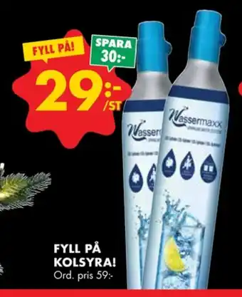 ÖoB Wassermaxx kolsyrepatron erbjuda