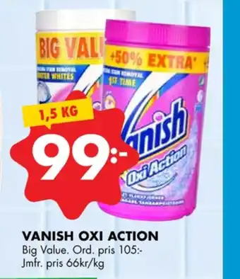 ÖoB Vanish oxi action fläckborttagning erbjuda