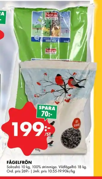 ÖoB Perfect fit solrosfrön erbjuda