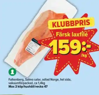 Östenssons Falkenberg seafood laxfilé erbjuda