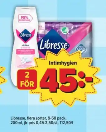 Östenssons Libresse bindor erbjuda