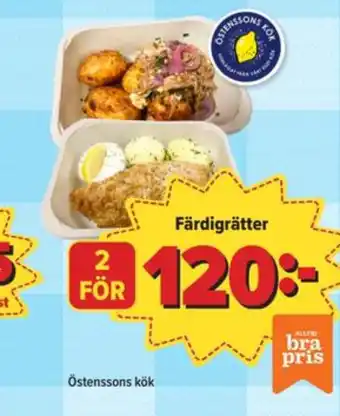 Östenssons Östenssons färdigrätter erbjuda