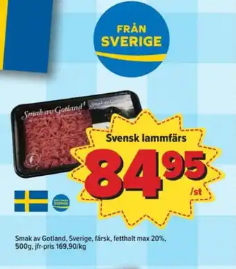 Östenssons Smak av gotland lammfärs erbjuda