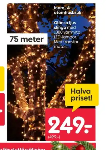 Rusta Ljusslingor erbjuda