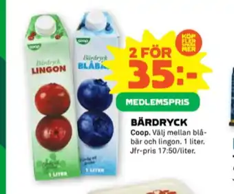 Stora Coop Coop fruktdryck erbjuda
