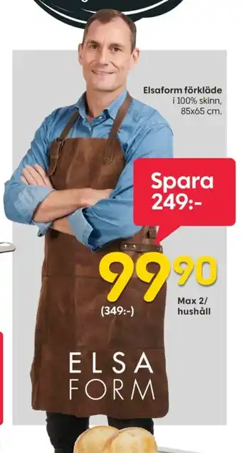 Elsa form förkläde