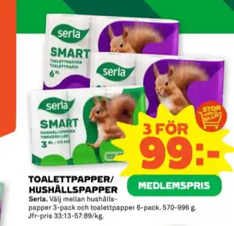 Stora Coop Smart hushållspapper erbjuda