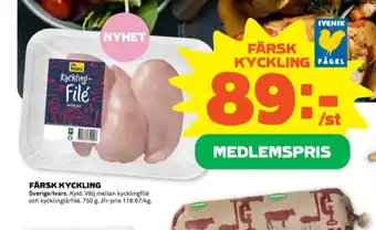 Stora Coop Ivars kycklingfilé erbjuda