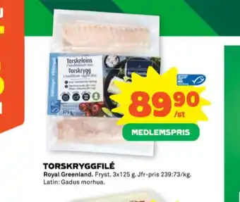 Stora Coop Royal greenland torskfilé erbjuda