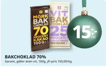 Tempo Garant blockchoklad mörk erbjuda