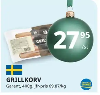 Tempo Garant grillkorv erbjuda