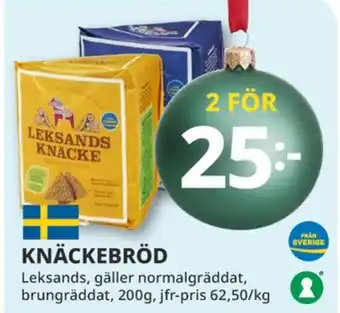 Tempo Leksands knäcke knäckebröd erbjuda