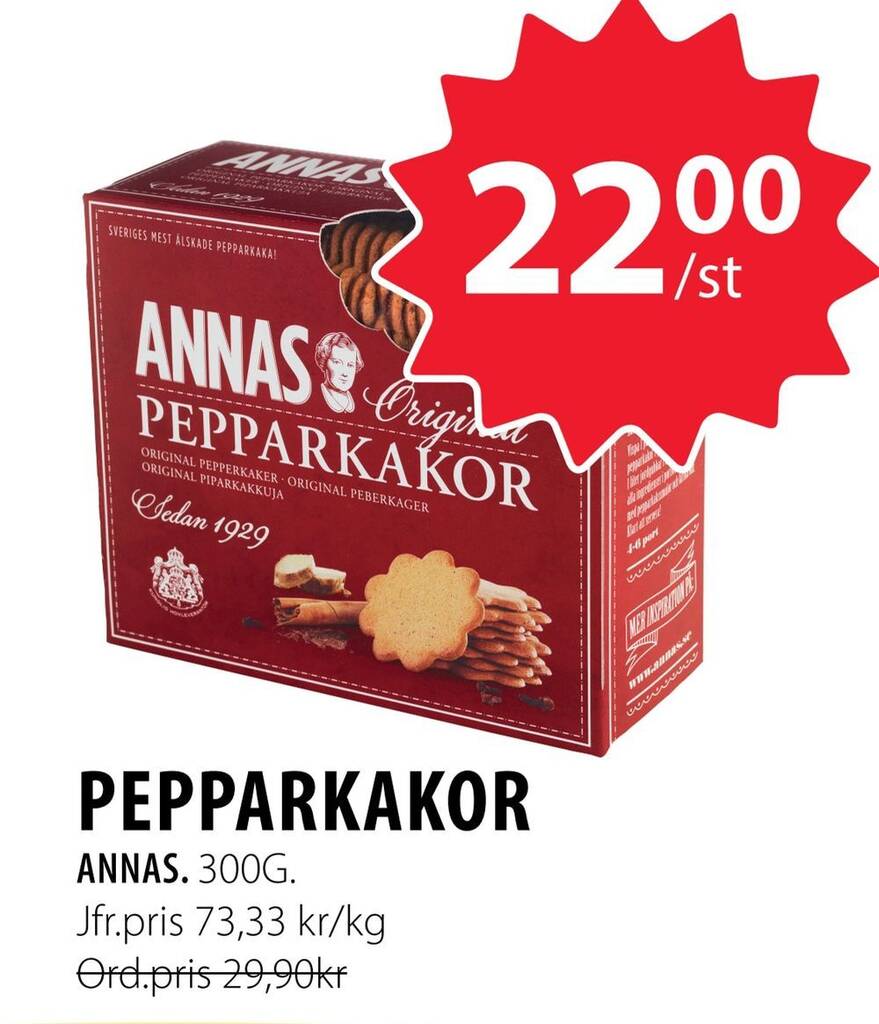 Handlar'n Pepparkakor erbjuda