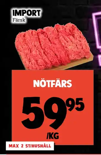 MatArket Nötfärs erbjuda