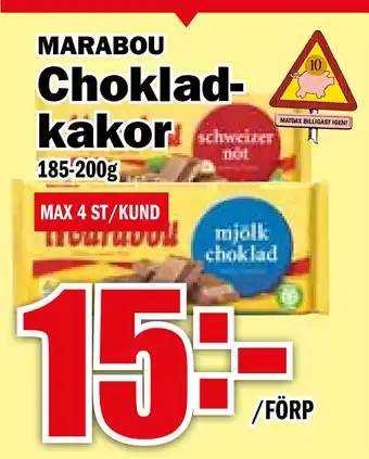 Matdax Chokladkakor erbjuda