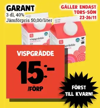 MatArket Vispgrädde erbjuda