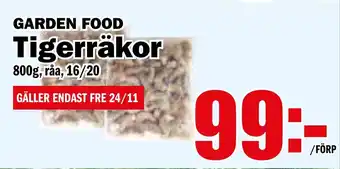 Matdax Tigerräkor erbjuda