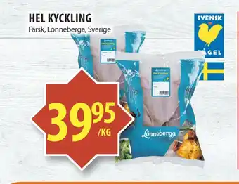 Matvärlden Tensta Hel kyckling erbjuda