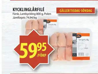 Matvärlden Tensta Kycklinglårfilé erbjuda