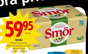 Matöppet Smör erbjuda