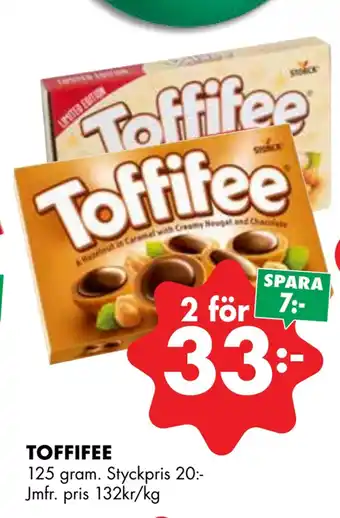 ÖoB Toffifee erbjuda