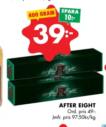 ÖoB After eight erbjuda