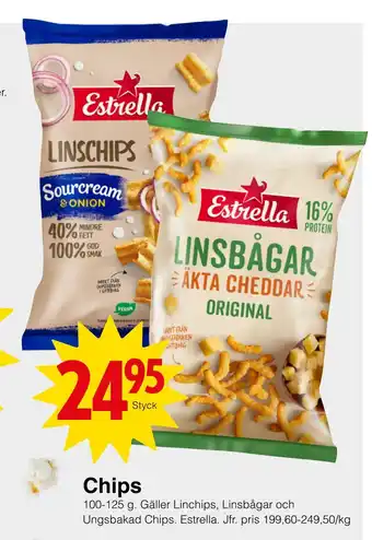 Matöppet Chips erbjuda